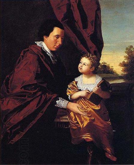 unknow artist Thomas Middleton of Crowfield and His Daughter Mary oil painting picture